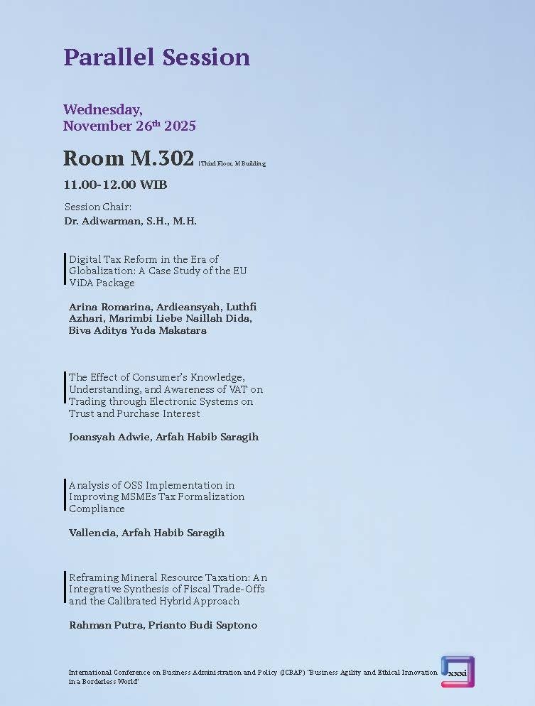 International Conference on Business Administration and Policy (ICBAP) "Business Agility and Ethical Innovation in a Borderless World" - Gambar 26