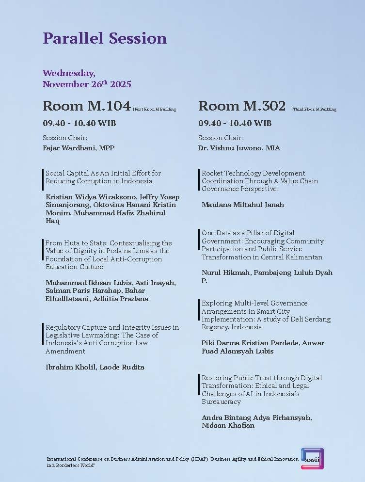 International Conference on Business Administration and Policy (ICBAP) "Business Agility and Ethical Innovation in a Borderless World" - Gambar 24
