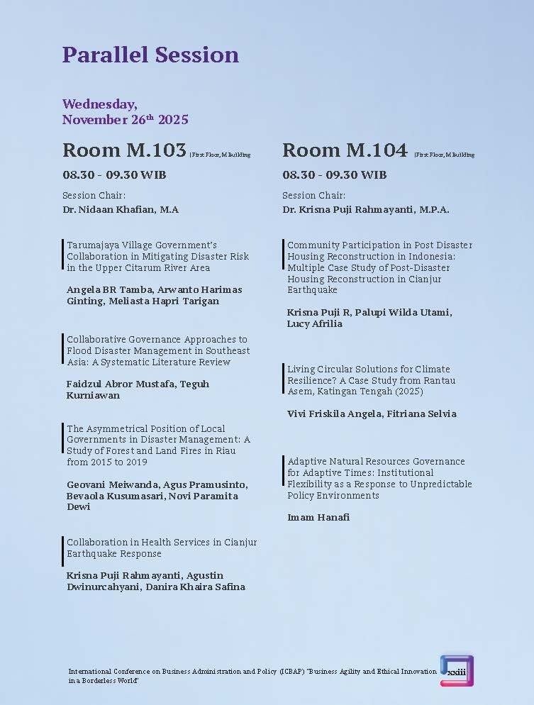 International Conference on Business Administration and Policy (ICBAP) "Business Agility and Ethical Innovation in a Borderless World" - Gambar 18