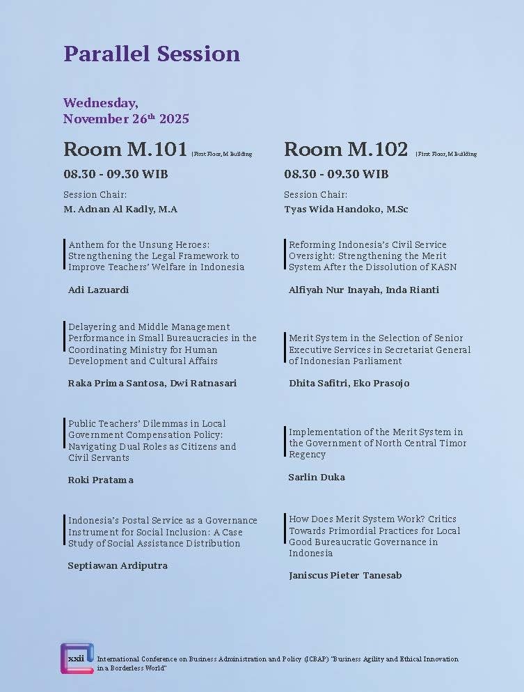 International Conference on Business Administration and Policy (ICBAP) "Business Agility and Ethical Innovation in a Borderless World" - Gambar 19