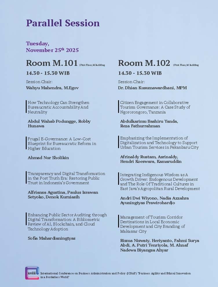 International Conference on Business Administration and Policy (ICBAP) "Business Agility and Ethical Innovation in a Borderless World" - Gambar 36