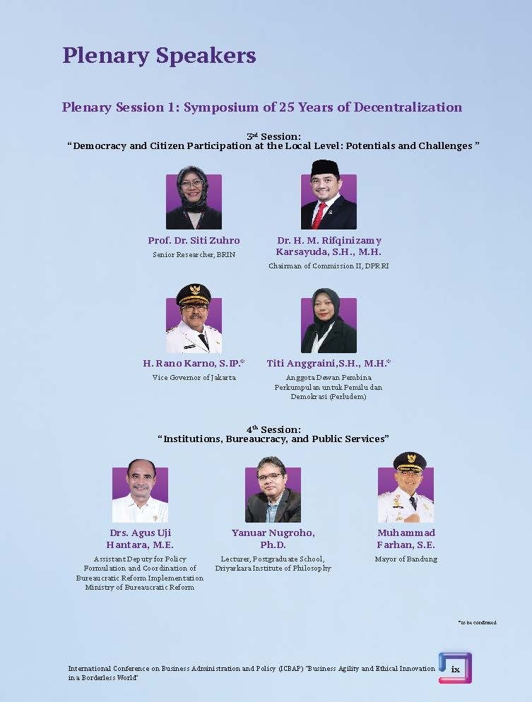 International Conference on Business Administration and Policy (ICBAP) "Business Agility and Ethical Innovation in a Borderless World" - Gambar 12