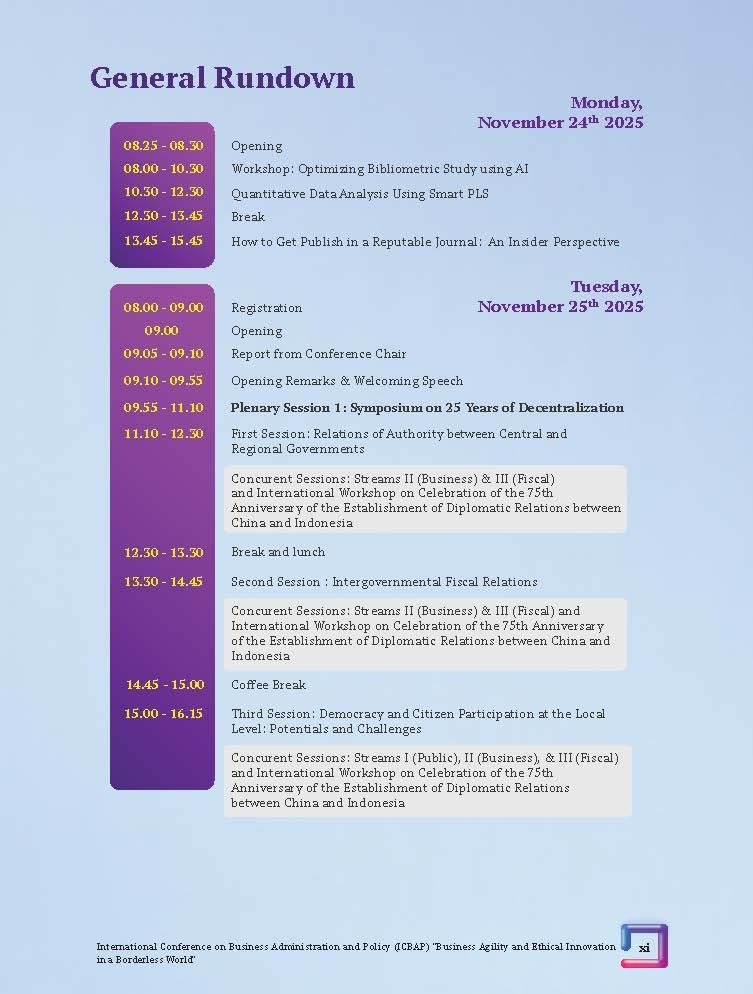 International Conference on Business Administration and Policy (ICBAP) "Business Agility and Ethical Innovation in a Borderless World" - Gambar 13