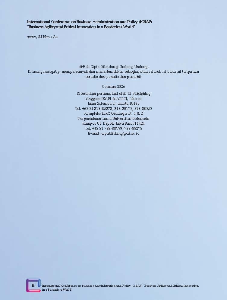 International Conference on Business Administration and Policy (ICBAP) "Business Agility and Ethical Innovation in a Borderless World" - Gambar 4