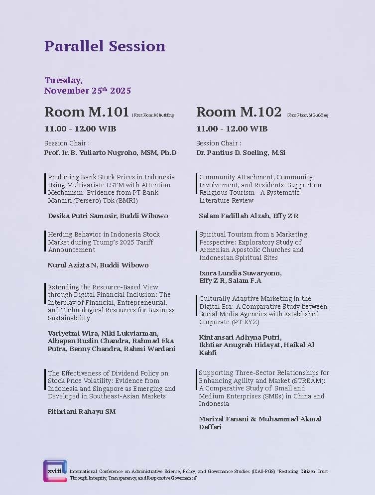 International Conference on Administrative Science, Policy, and Governance Studies (ICAS-PGS) "Restoring Citizen Trust Through Integrity, Transparency, and Responsive Governance" - Gambar 4