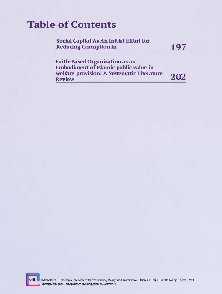 International Conference on Administrative Science, Policy, and Governance Studies (ICAS-PGS) "Restoring Citizen Trust Through Integrity, Transparency, and Responsive Governance" - Gambar 15