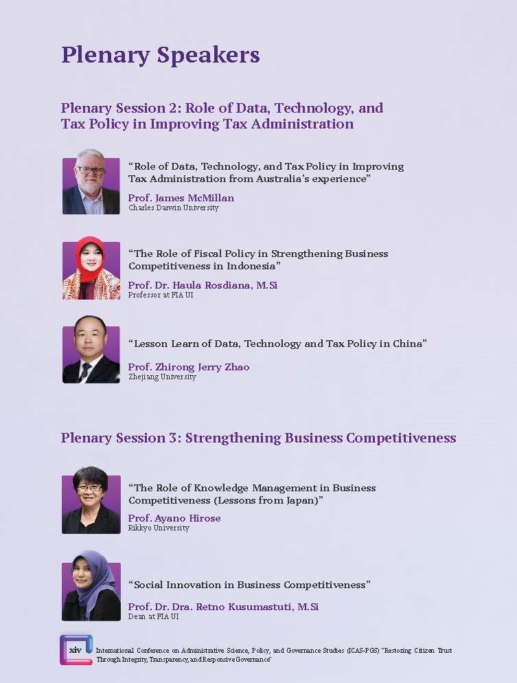 International Conference on Administrative Science, Policy, and Governance Studies (ICAS-PGS) "Restoring Citizen Trust Through Integrity, Transparency, and Responsive Governance" - Gambar 7