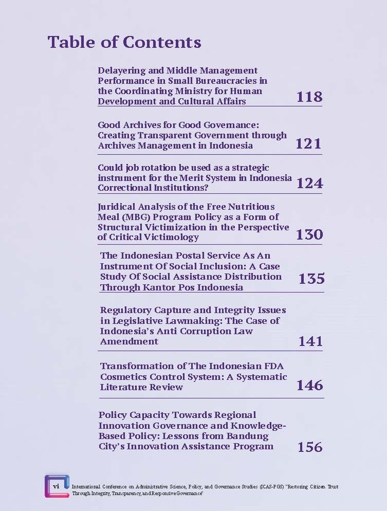 International Conference on Administrative Science, Policy, and Governance Studies (ICAS-PGS) "Restoring Citizen Trust Through Integrity, Transparency, and Responsive Governance" - Gambar 20