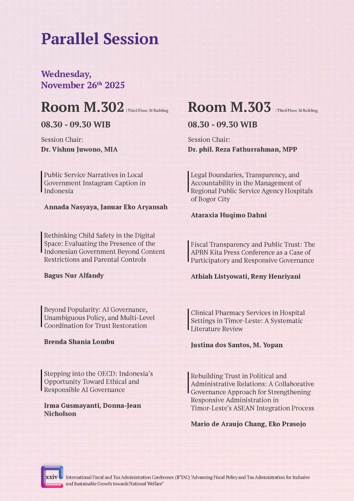 International Fiscal and Tax Administration Conference (IFTAC). Advancing Fiscal Policy and Tax administration for Inclusive and Sustainable Growth towards National Welfare" - Gambar 19
