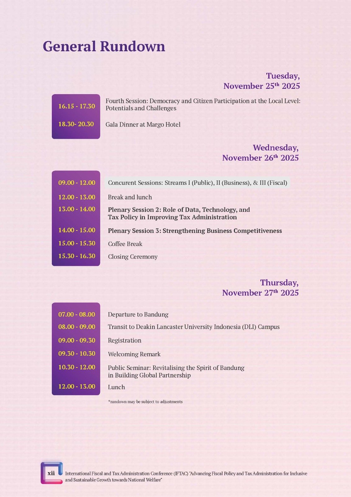 International Fiscal and Tax Administration Conference (IFTAC). Advancing Fiscal Policy and Tax administration for Inclusive and Sustainable Growth towards National Welfare" - Gambar 28