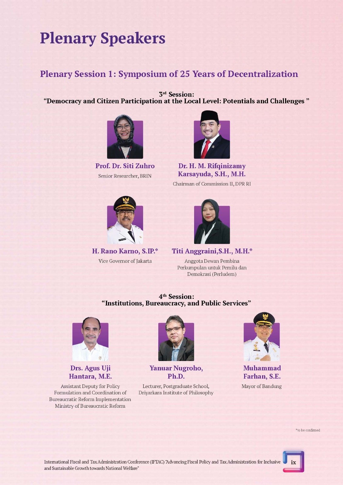 International Fiscal and Tax Administration Conference (IFTAC). Advancing Fiscal Policy and Tax administration for Inclusive and Sustainable Growth towards National Welfare" - Gambar 31