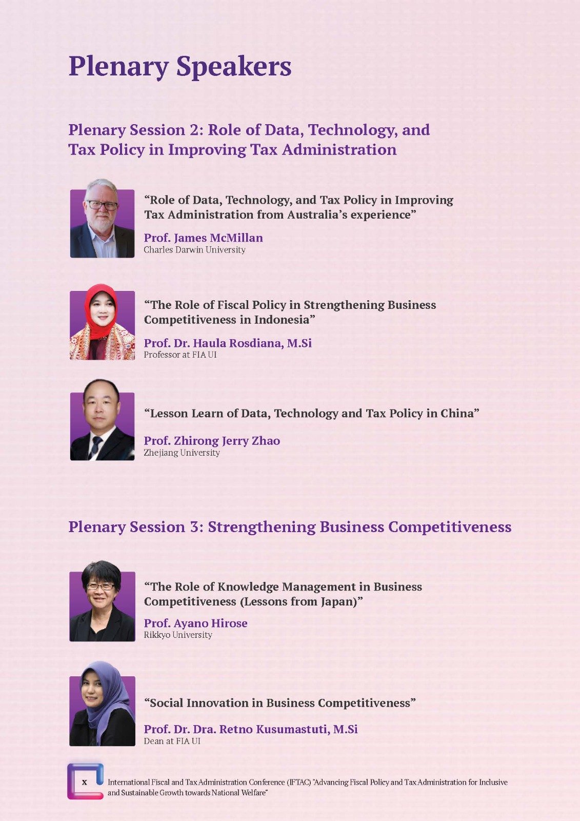 International Fiscal and Tax Administration Conference (IFTAC). Advancing Fiscal Policy and Tax administration for Inclusive and Sustainable Growth towards National Welfare" - Gambar 32