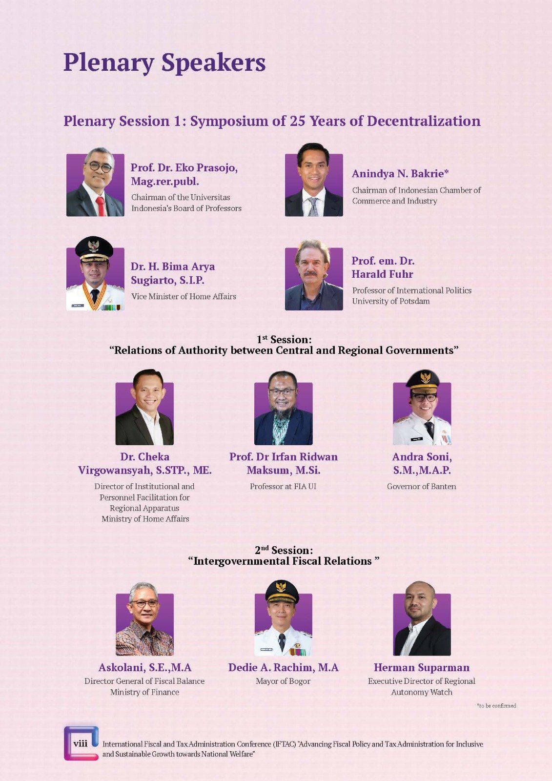 International Fiscal and Tax Administration Conference (IFTAC). Advancing Fiscal Policy and Tax administration for Inclusive and Sustainable Growth towards National Welfare" - Gambar 35