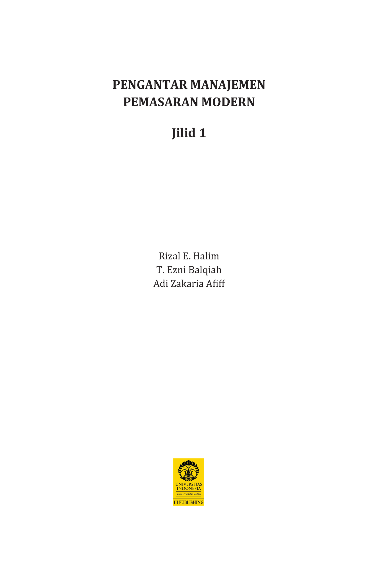 Pengantar Manajemen Pemasaran Modern - Jilid 1 - Gambar 2