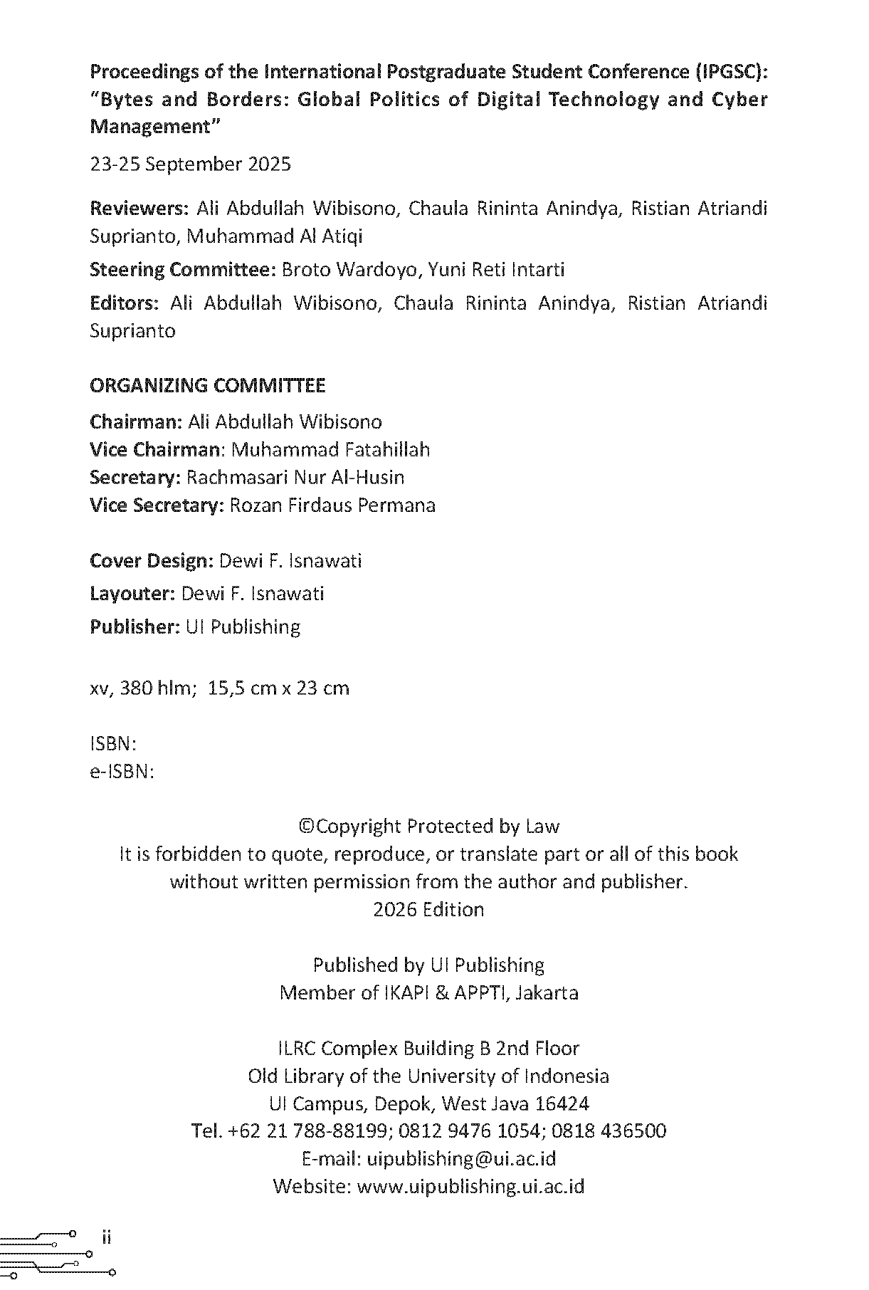 Proceedings of the International Postgraduate Student Conference (IPGSC): "Bytes and Borders: Global Politics of Digital Technology and Cyber Management" - Gambar 7