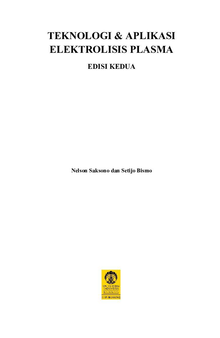 Teknologi & Aplikasi Elektrolisis Plasma (Edisi kedua) - Gambar 2