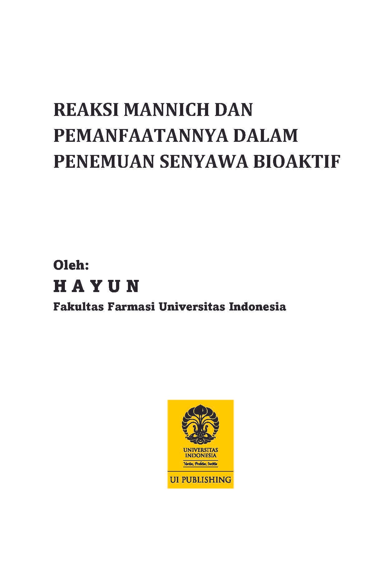 Reaksi Mannich dan Pemanfaatannya dalam Penemuan Senyawa Bioaktif - Gambar 3